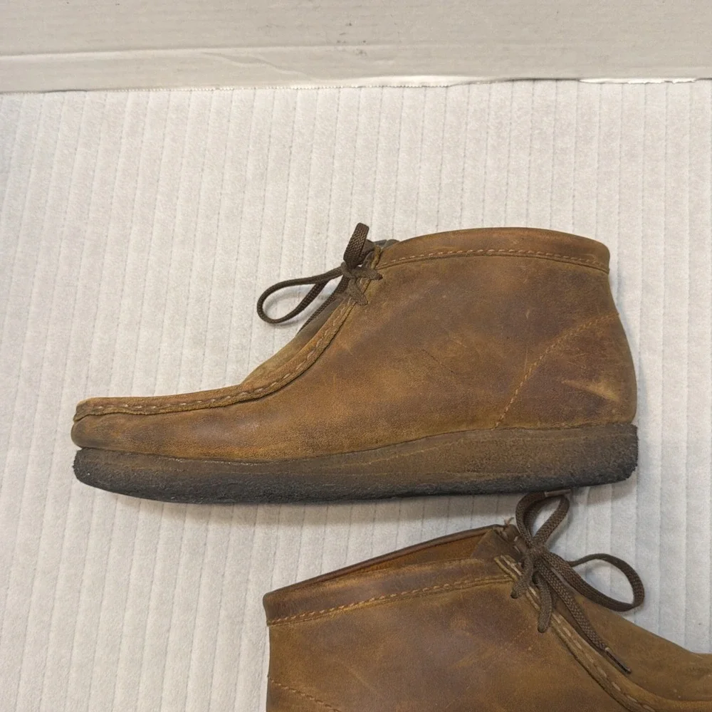 Clark's Originals Wallabee Men Sz 9M Leather Chukka Boots Brown